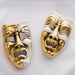 graphic of comedy and tragedy masks to represent actors and the movie star package ... purchased from Marek Tihelka - Fotolia.com 