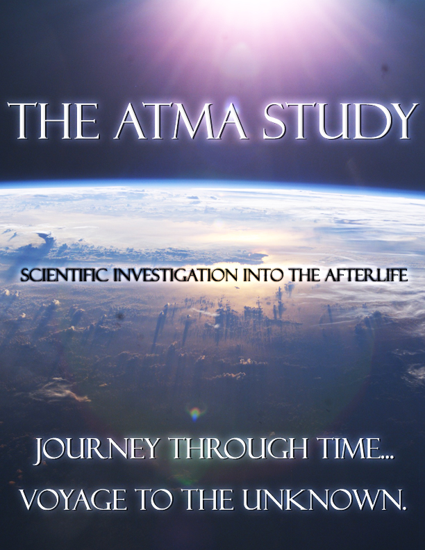Atma Study movie project poster showing Earth from space.